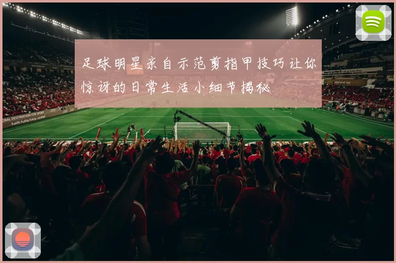 足球明星亲自示范剪指甲技巧让你惊讶的日常生活小细节揭秘